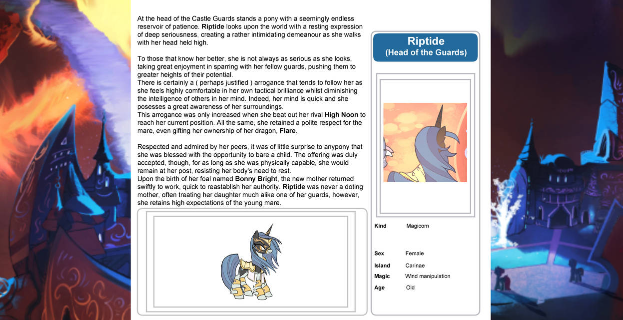 Characters Wiki #14 - Riptide by Lummh on DeviantArt