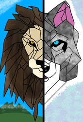 Lion and Wolf.
