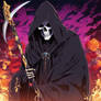 Reaper with scythe