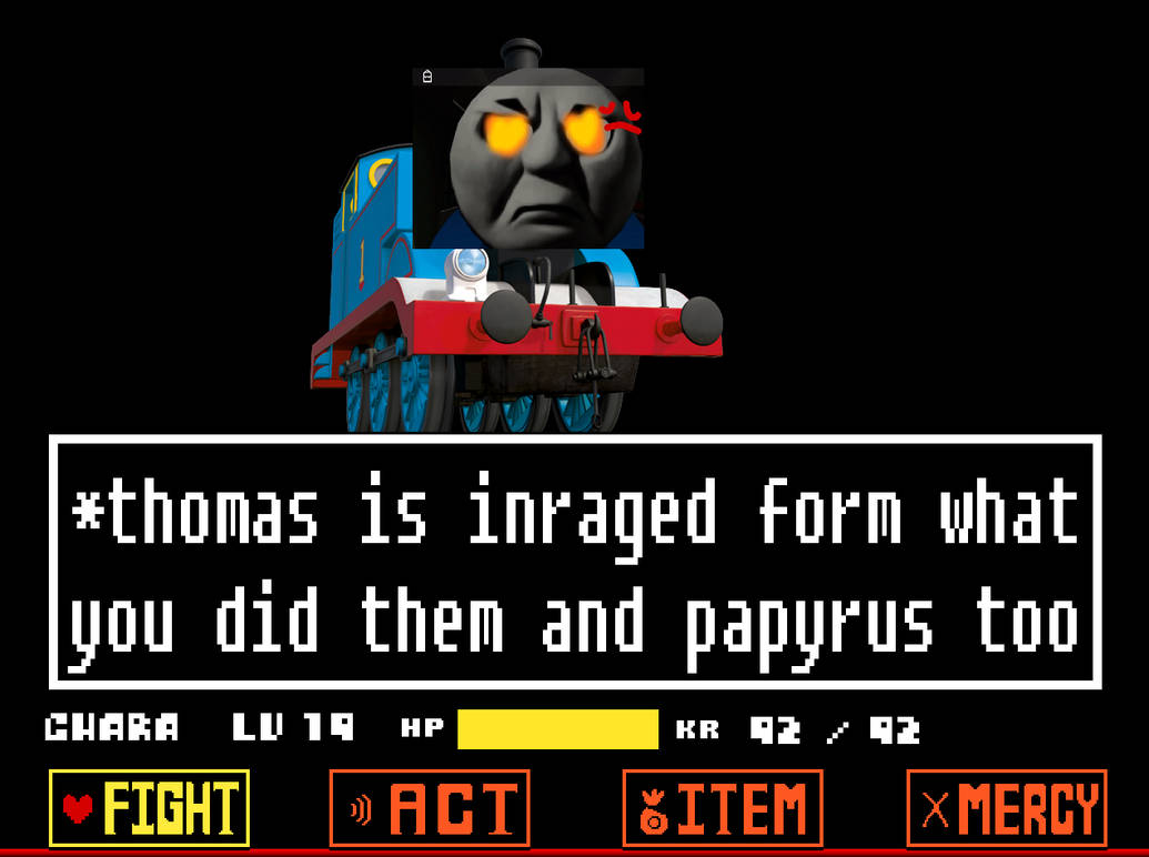 Thomas Rage undertale phase 16 by sanicgamer4370 on DeviantArt
