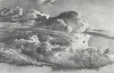 2020 Clouds 36x56cm pencil on paper