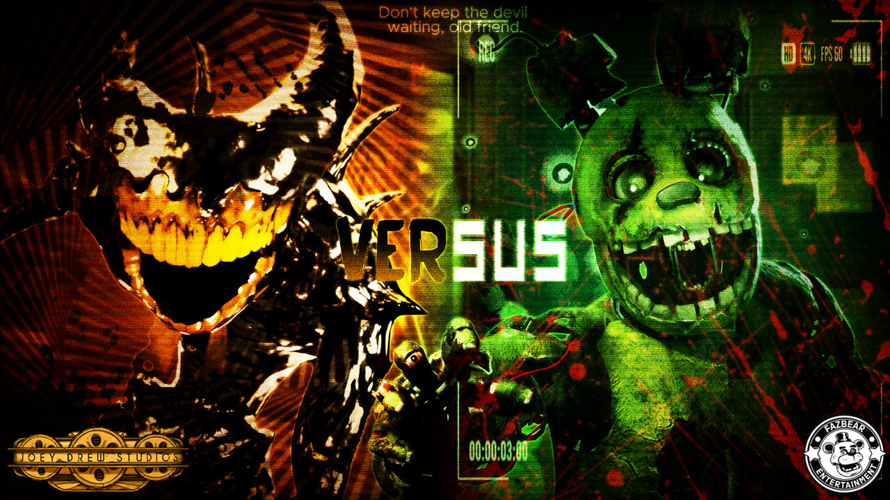 Spring Trap Vs Rem The Joy of Creation | The Ink Demon VS Springtrap by HatsuTheGoat on ...