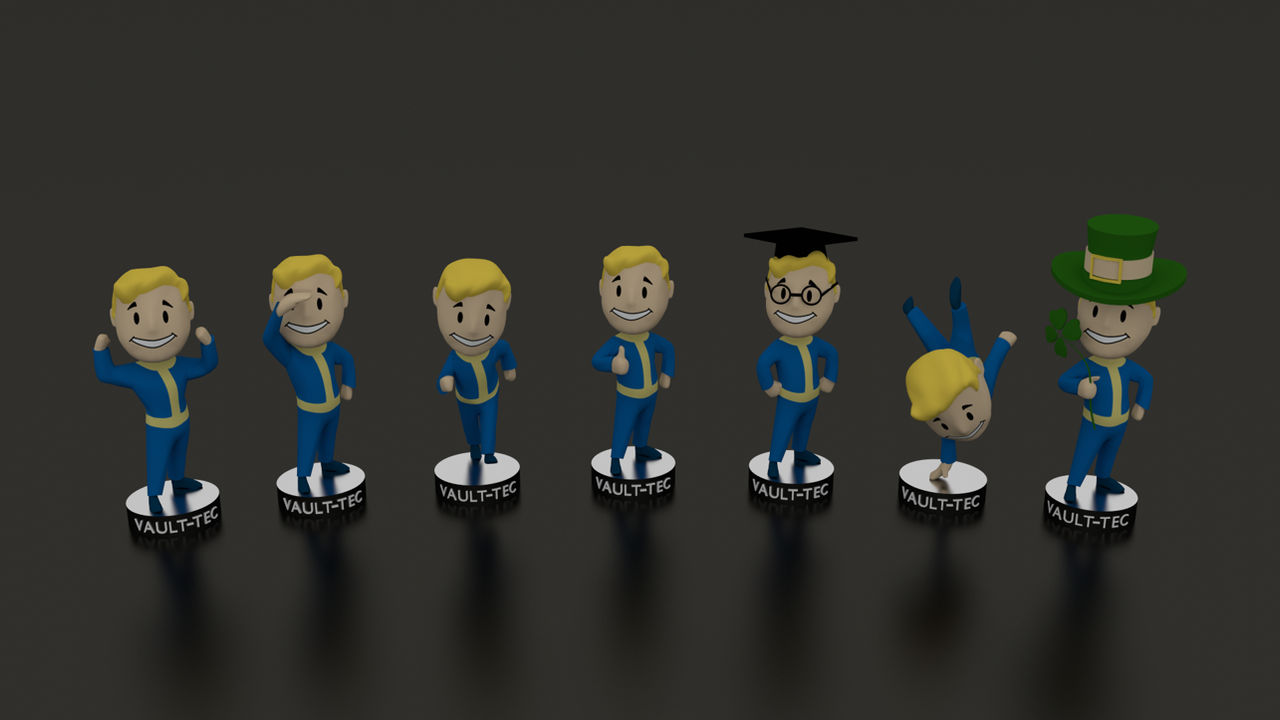 Fallout 3 S P E C I A L Bobbleheads By Walrus159 On Deviantart Fallout 3 S P E C I A L Bobbleheads By Walrus159 On Deviantart