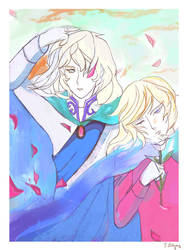 rose of Versailles - Lady Oscar x Rosalie by AngelCard