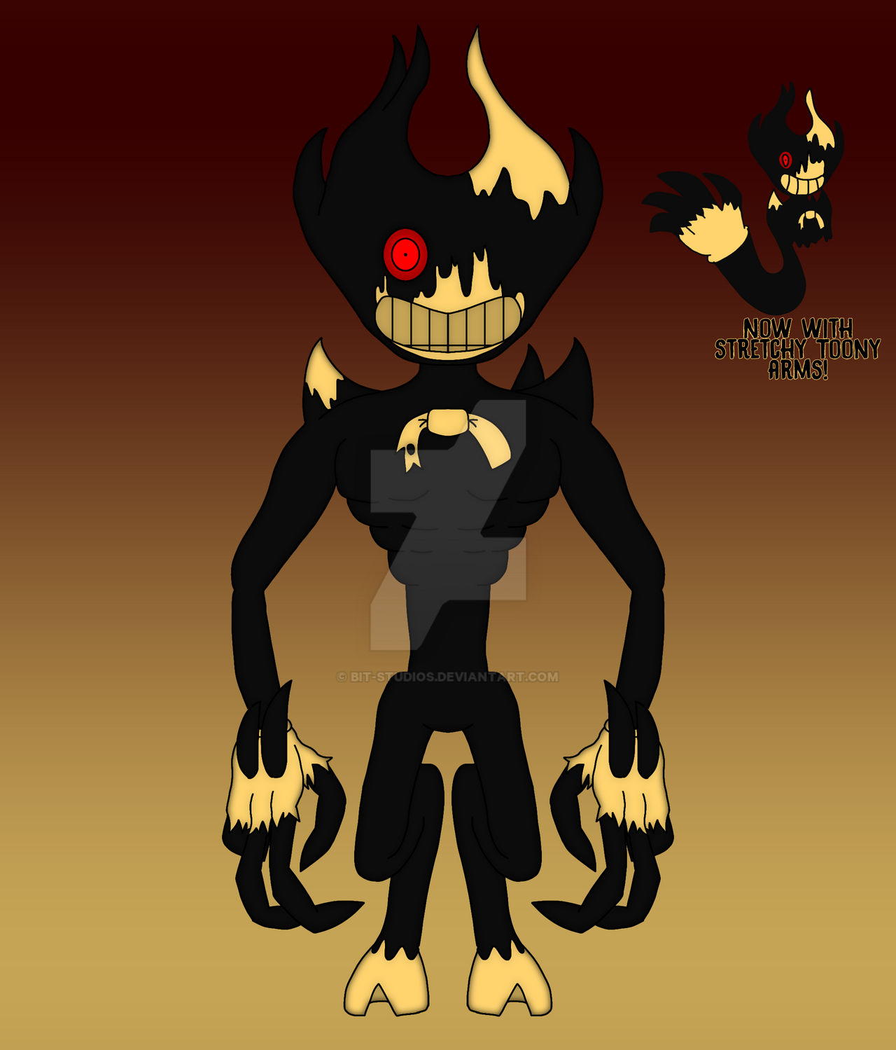 Inkbendy BENDY: Ink Demon drawing by bit-studios on DeviantArt
