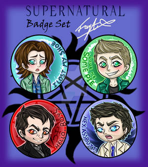 Supernatural Badge set!