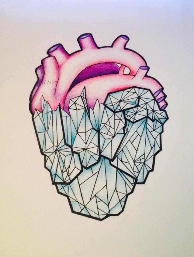 Crystal Heart Tattoo Design By Georgianielson On Deviantart Crystal Heart Tattoo Design By Georgianielson On Deviantart