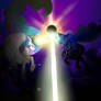Celestia and Luna attempt to free Crystal Empire