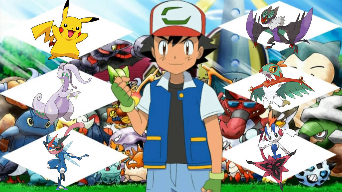 Ash team my version (Kalos) by sonic44422 on DeviantArt