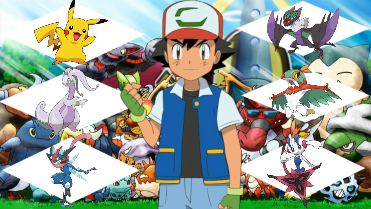 Ash team my version (Kalos) by sonic44422 on DeviantArt