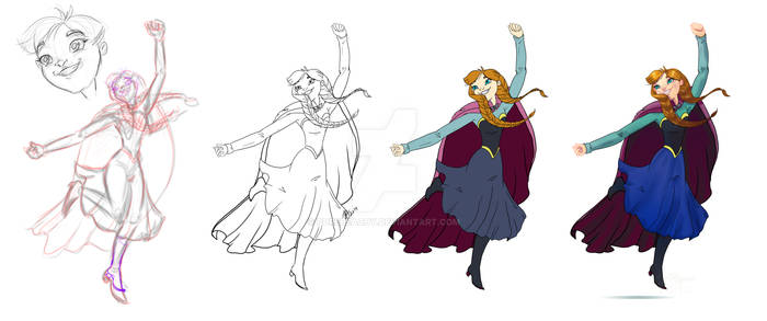 Stages of Anna (Frozen)