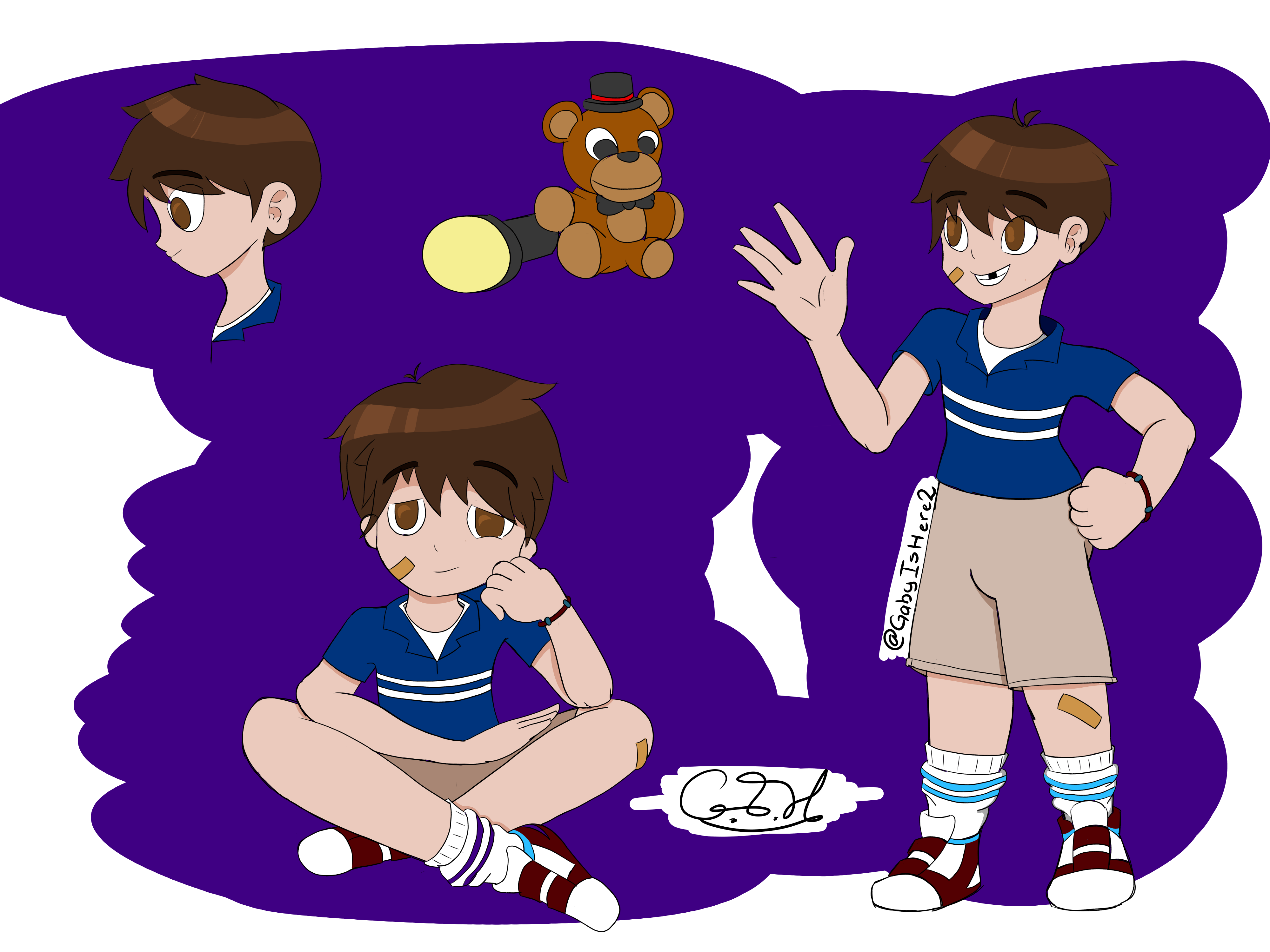 Grogey Character Gregory FNaF:SB - Fanart by GabyIsHere2 on DeviantArt