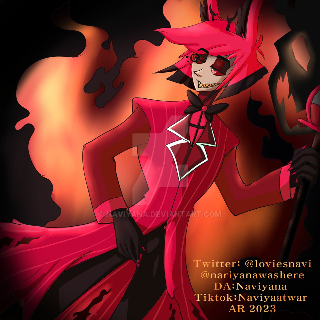 Alastor Buff Alastor- hazbin hotel by Naviyana on DeviantArt