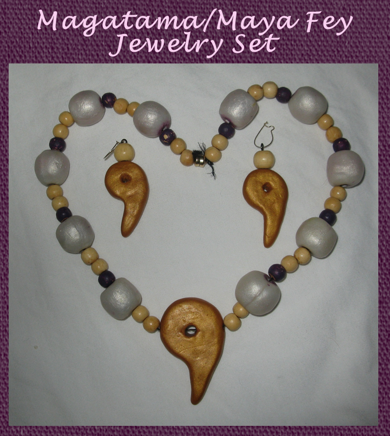 Magatama/Maya Fey-Inspired Jewelry Set