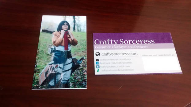 Cosplay Contact Card v.1