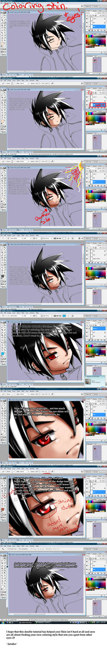 How I color Skin + Eyes