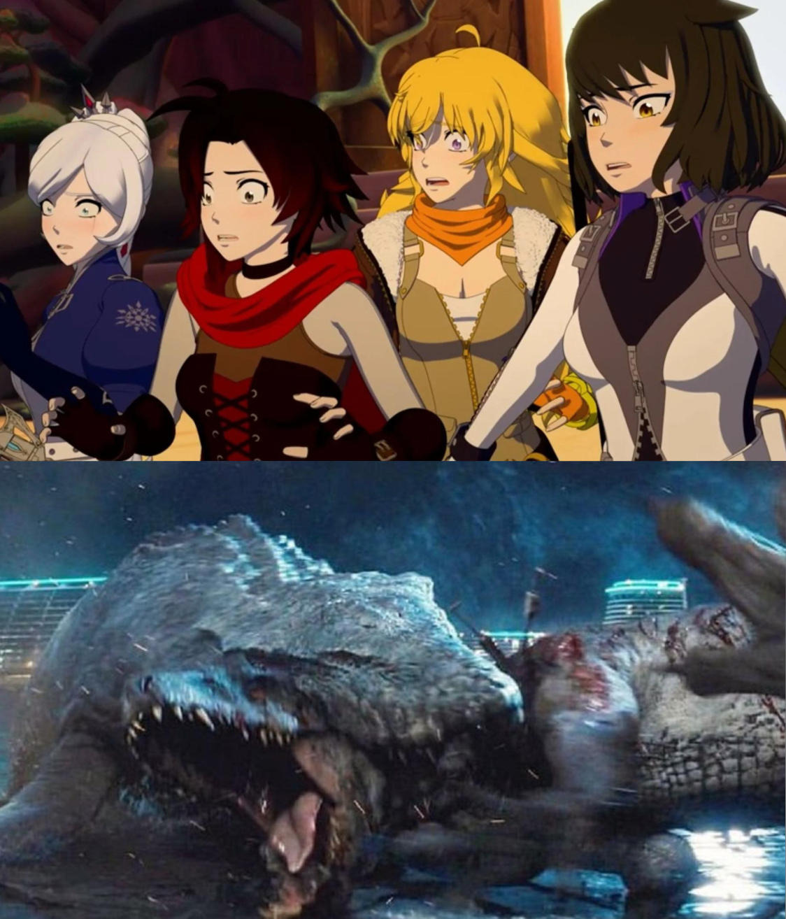 Deviantart Generator Rex Rwby Team RWBY Witnessed the indominus Rex death by Gman471 on DeviantArt