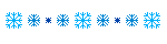 Wintry Snowflake Divider