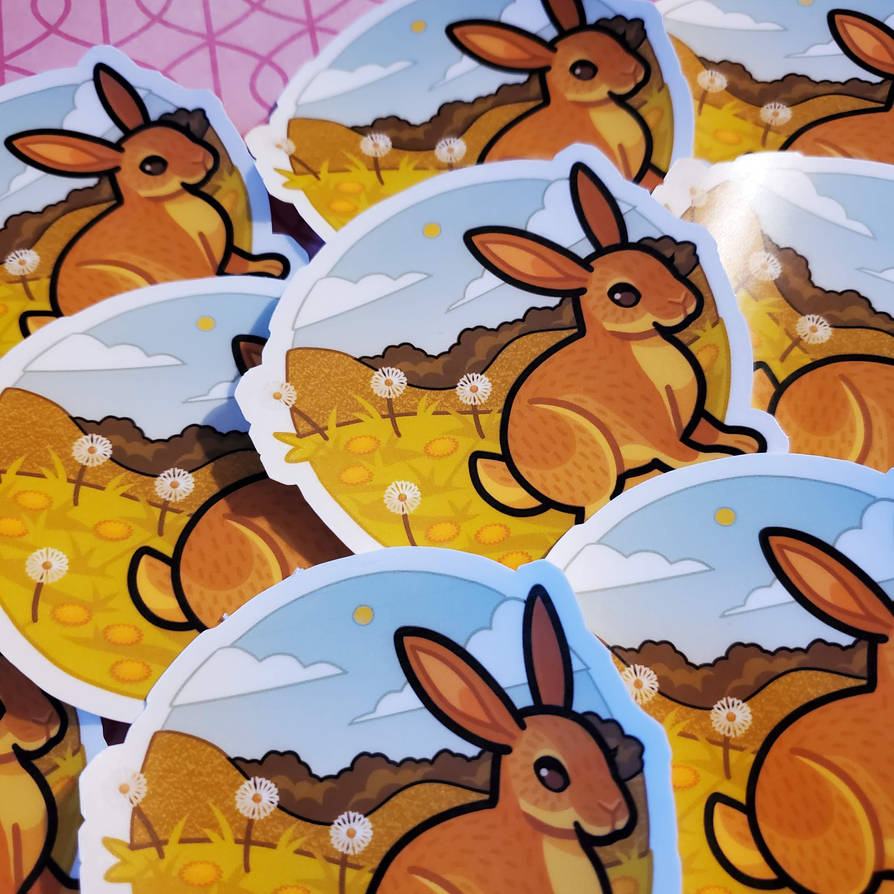 Rabbit Stickers! $4 by Yellow-K9 on DeviantArt