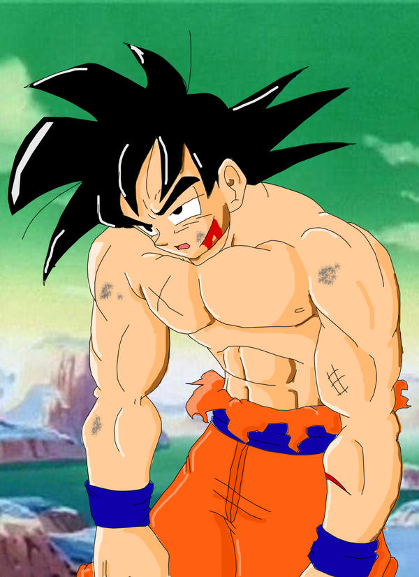 Injured Son Goku Color Proto