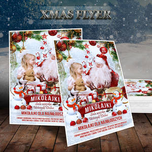 X-MAS poster, Flyer for Christmas Party