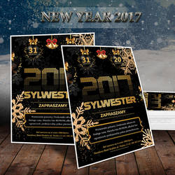 Elegant flyer New Year 2017