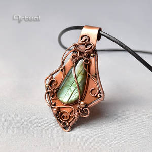 OOAK wire wrapped Labradorite pendant