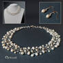 Freshwater pearl bridal jewelry set