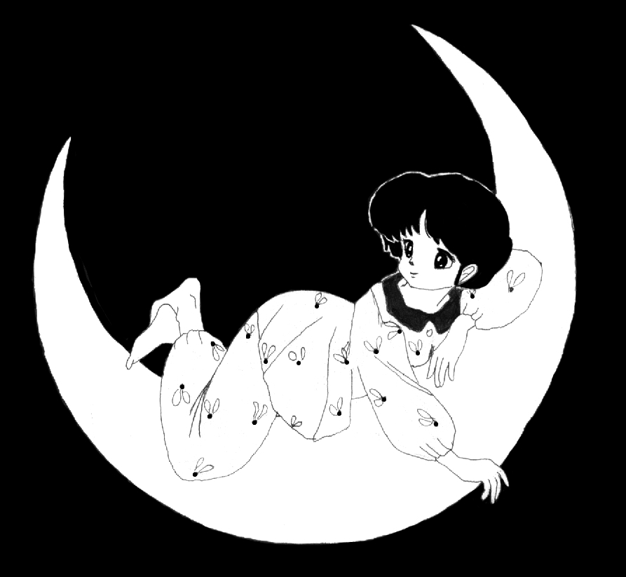 Akane on the Moon