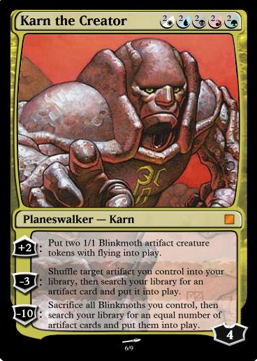 mtg planeswalker card creator Karn, the Great Creator