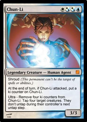 chun li mtg card 2022 Magic Street Fighter Secret Lair Drop Chun-LI, Countless Kick 3G Cards & Collectibles, LLC color artwork Chun-Li Good Gamery