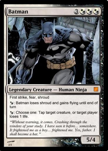 batman mtg cards Wyleth, Soul of Steel DC Universe Crossover Single so you dont lose it and can come back anytime after! Batman MTG - Arcane Denial