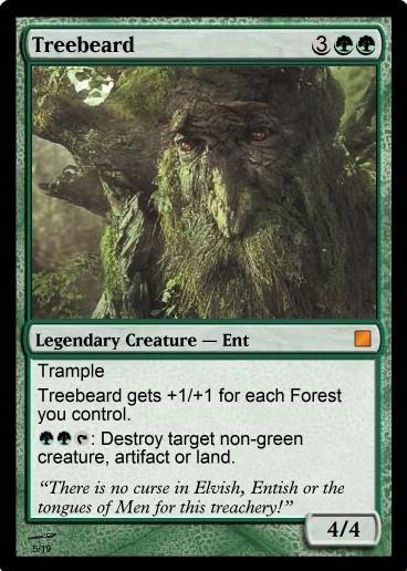 treebeard mtg card Magic The Gathering - The Lord of the Rings Each creature assigns combat damage equal to its toughness rather than its power. LOTR - Treebeard (Commander /