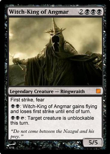 witch king mtg card of angmar Bringer of Ruin attacks Witch-King MTG by MutantMarksman on