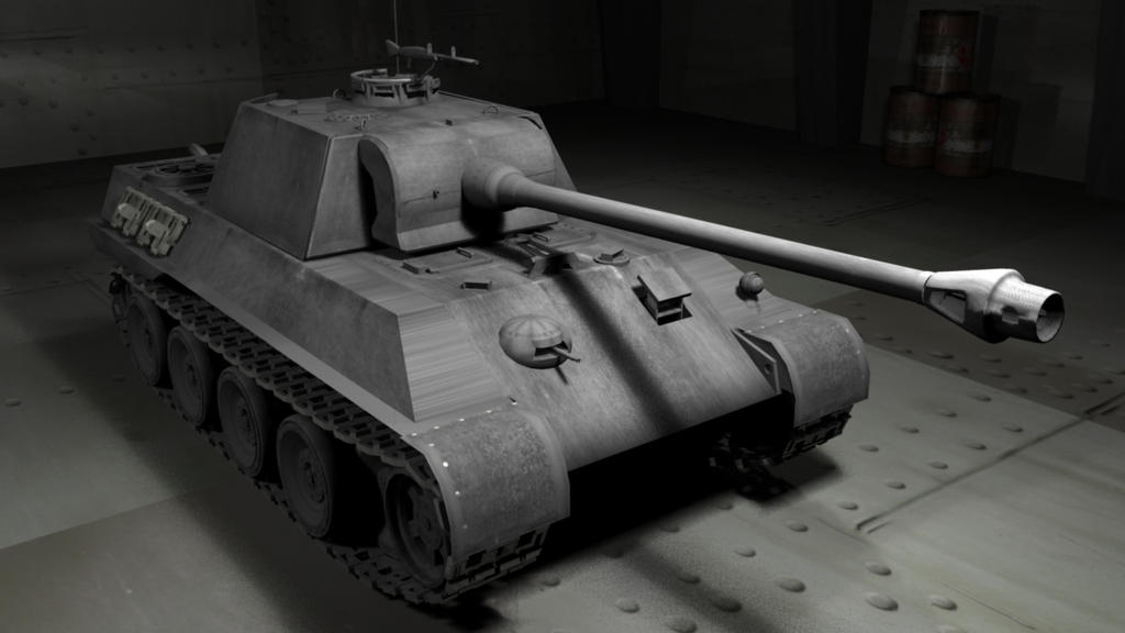 Panther Tank Front View 1 by Owen-Forsyth on DeviantArt