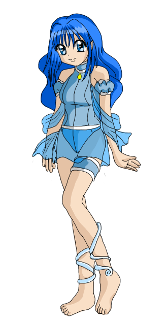 Mew Sapphire Outfit Re-Design Colored