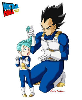 vegeta y Bra