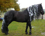 Halloween horse stock frisian by Nexu4