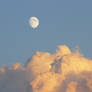 sunset cloud and moon 02