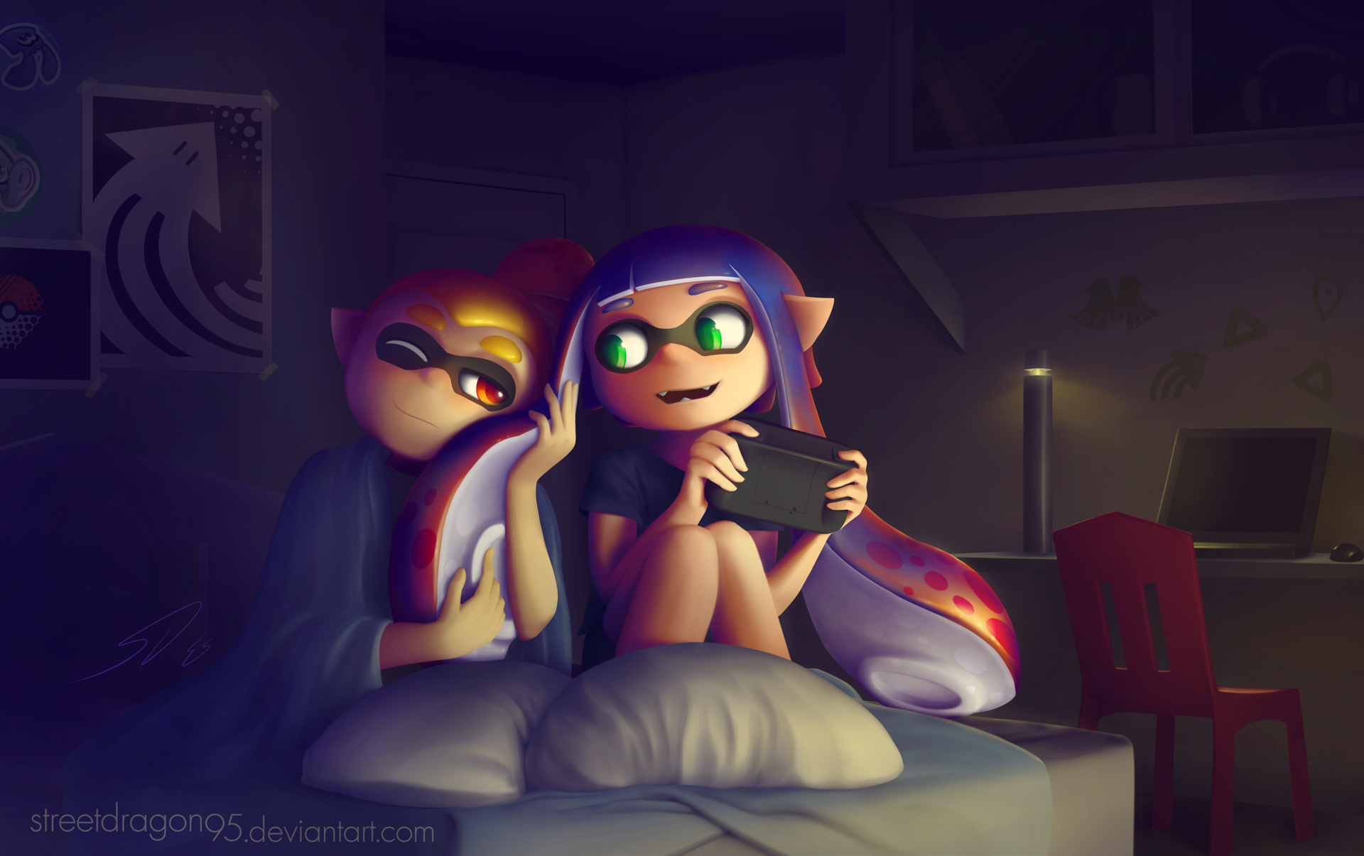 Splatoon fanart: Just playing