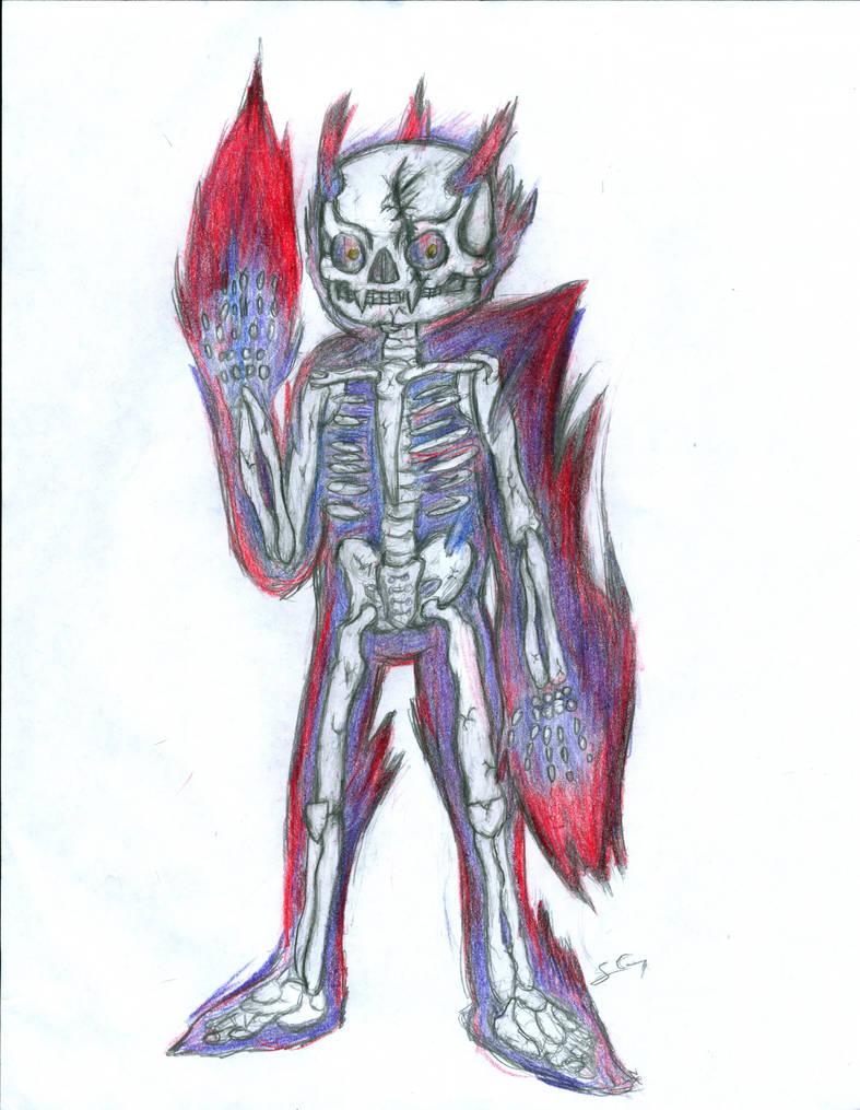Demonic Skeleton Concept Art by thegberger on DeviantArt