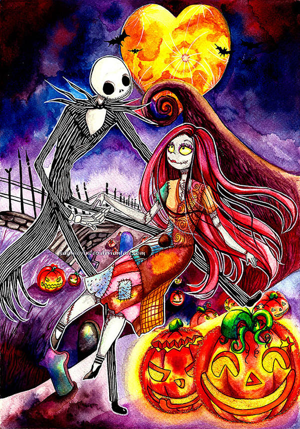 Love in Halloween Town by Saayi--san on DeviantArt