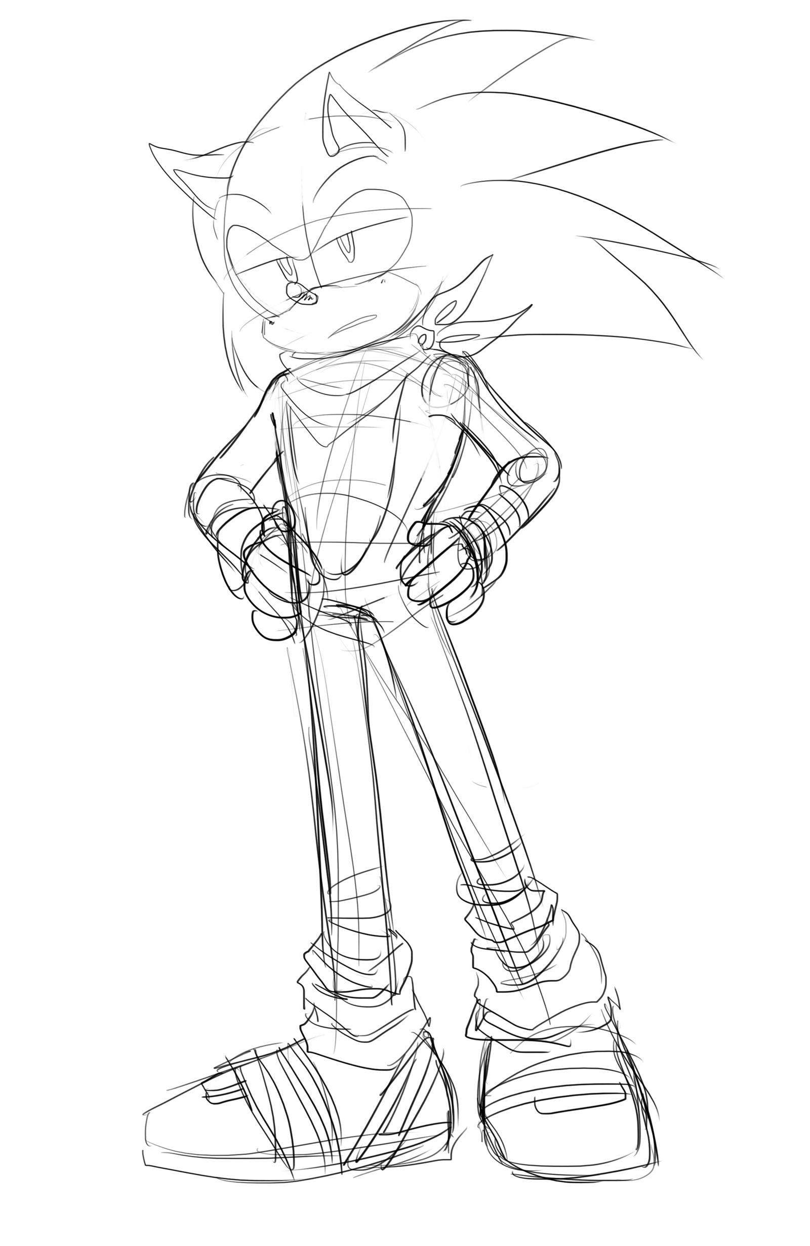 Boom Sonic ugly sketch