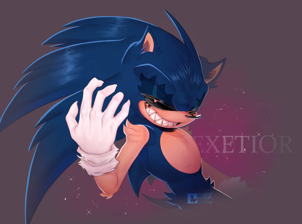 Sonicexe NB + Exetior + by ClassicMariposAzul on DeviantArt