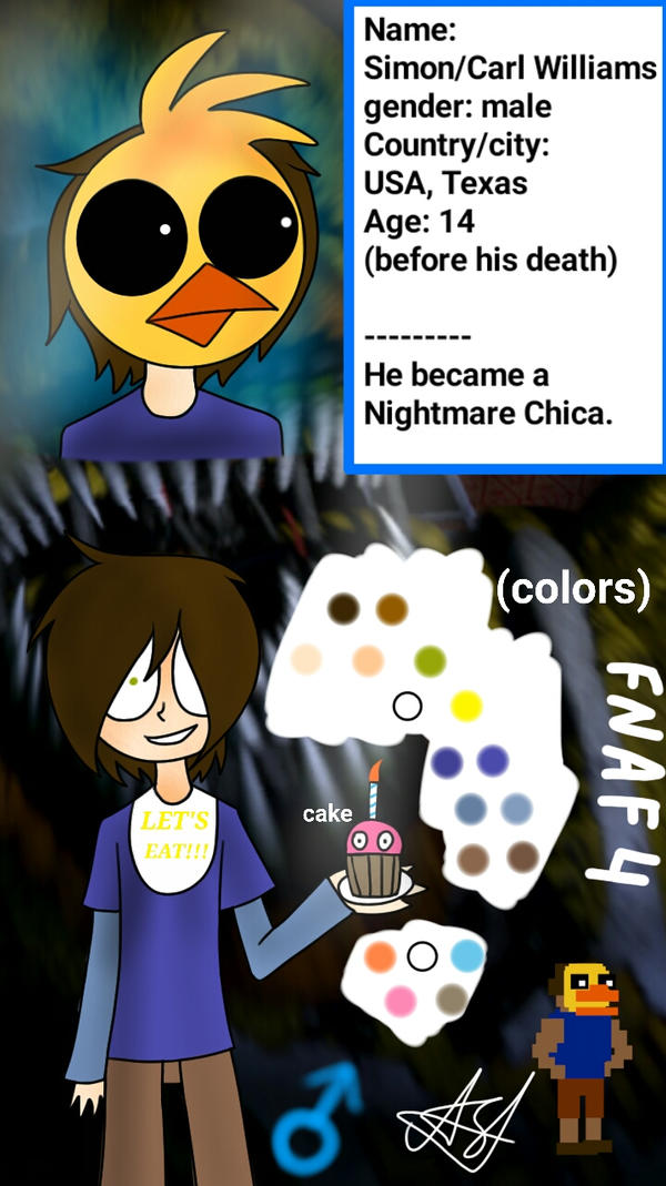 FNAF 4 - Masked chica reference by AssassinSamanthaPaff on DeviantArt