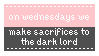 Sacrificial Wednesdays Stamp