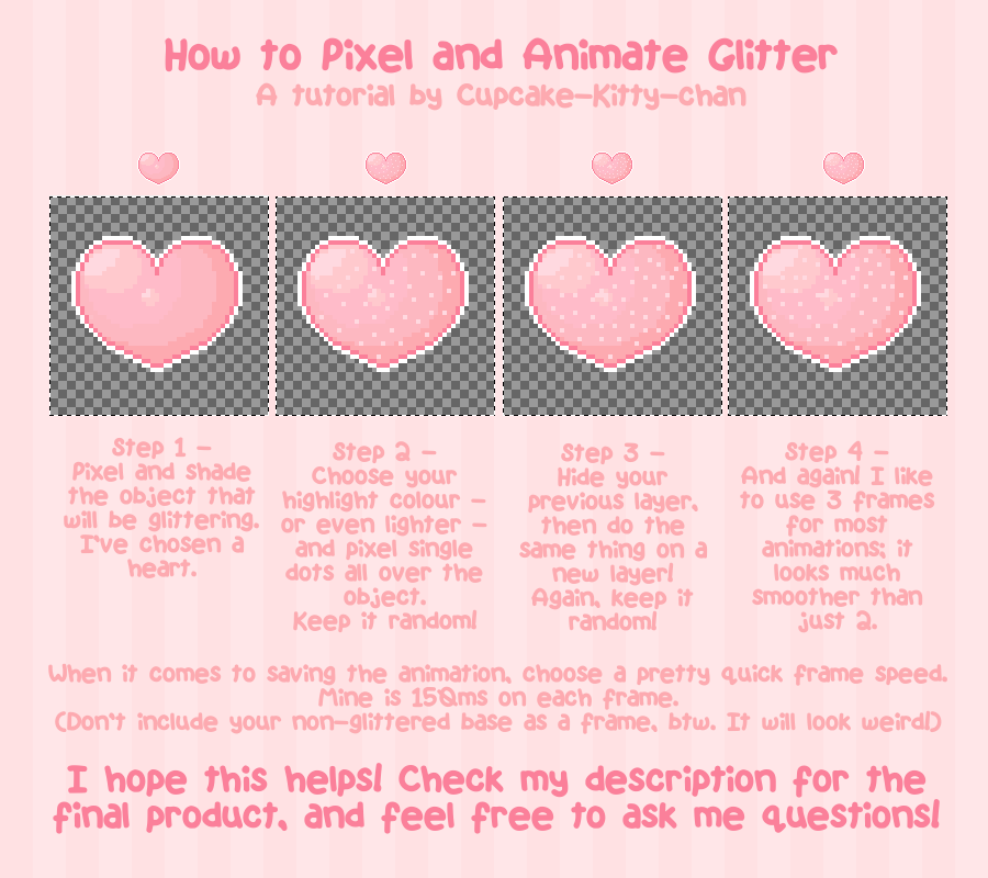 to uger I nåde af piedestal Tutorial - How to Pixel and Animate Glitter by Sugary-Stardust on DeviantArt