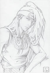 Deidara's Hair Sketch