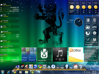 Rainmeter And Xwindows Dock