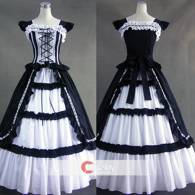 Lace Ruffled Bandage Gothic Lolita Dress